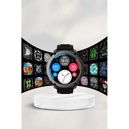 Akıllı Saat Amoled Ekran Metal Ve Deri Kordonlu Uyku Ve Sağlık Takibi Titreşimli