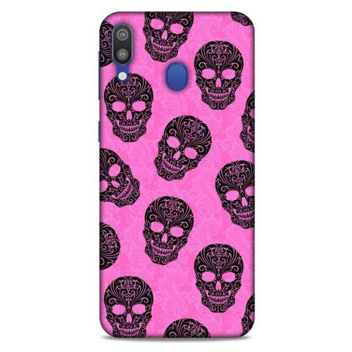 Samsung Galaxy M20 Uyumlu Kılıf Pembe Delisi (39) Liquid Crystal Kılıf Kurukafa