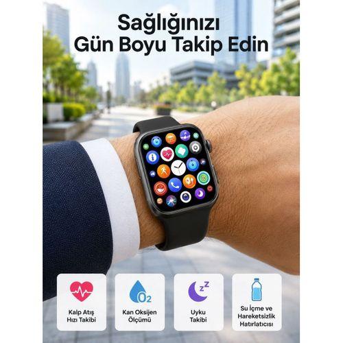 Plastik Kordonlu Kalp Atışı Uyku Takibi Ve Çağrı Cevaplayabilen Akıllı Saat