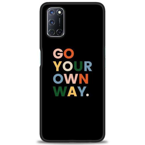 Oppo A92 Kılıf HD Baskılı Kılıf - Go Your + Tam Ekran Koruyucu