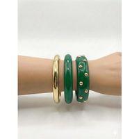 3'Lü Set Bilezik - Yeşil