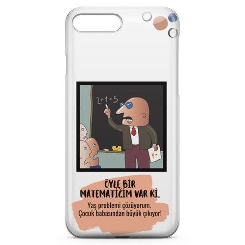 Apple iPhone 7 Plus Kılıf Caps Matematik Arka Kapak Koruma Desenli Full Koruyucu