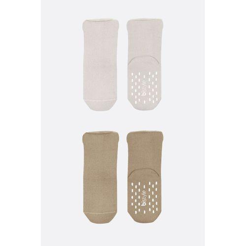 Bi̇style 2'li Havlu Soket Kaymaz Basic Gi̇rl 10507 Bej