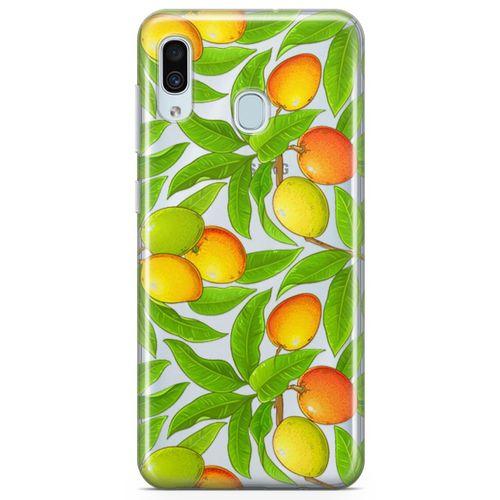 Samsung Galaxy A40 Kılıf Mango Çiçekleri Arka Kapak Koruma Desenli Full Koruyucu