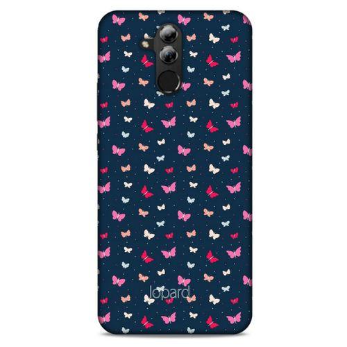 Huawei Mate 20 Lite Kılıf Kelebek Etkisi (42) Rugged Armor Kılıf Mor Pembe