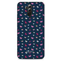 Huawei Mate 20 Lite Kılıf Kelebek Etkisi (42) Rugged Armor Kılıf Mor Pembe