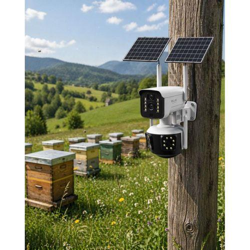 Güneş Enerjili Çiftlik Kamerası 9mp 4g Sım Kartlı Solar Güvenlik Kamerası 2 Yıl Garantili