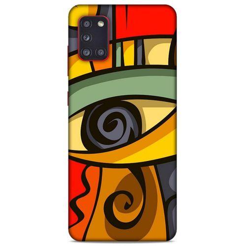 Lopard Samsung Galaxy A31 Uyumlu Kılıf Soyut Sanat (7) Baskılı Telefon Kılıfı