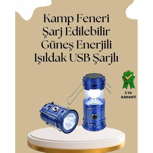 Güneş Enerjili Katlanabilir Kamp Feneri – Usb Şarjlı, Hafif Ve Çok Fonksiyonlu