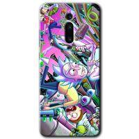 Xiaomi Mi 9T Kılıf HD Desen Baskılı Arka Kapak+Temperli Cam - Graffiti Çizgi Film