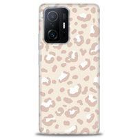 Xiaomi Mi 11T Pro Kılıf HD Baskılı Kılıf - Kahve Leoapar + Tam Ekran Koruyucu
