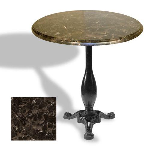 Dockers Çipa 2015 Döküm Ayak Yuvarlak Masa Çap 107cm - (Werzalit, Wermodin ve Allzalit Tabla) - Karacabey Mermer