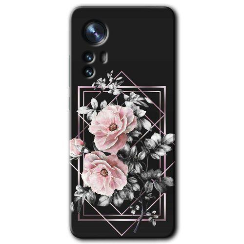 Xiaomi Mi 12 Pro HD Baskılı Kılıf + 9D Tam Ekran Koruyucu - Retro Çiçek 1