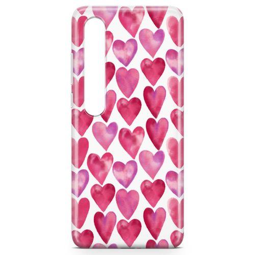 Xiaomi Mi 10 Kılıf Kalpler Arka Kapak Koruma Desenli Full Koruyucu