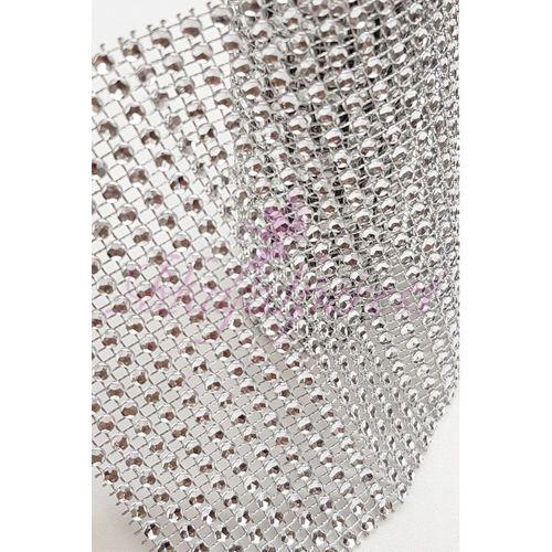 Gümüş Renk Plastik Şerit 24 Sıra