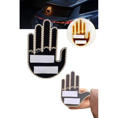 Uzaktan Kumandalı El Orta Parmak Led Araç Camına Özel