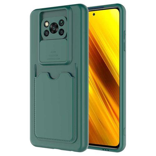 Fogy Xiaomi Poco X3 Kılıf Kamera Korumalı Kartlıklı Şık Kapak