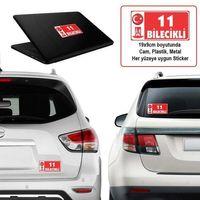 11 Bilecik - Memleket Sticker - Şehir - Arma, Cam, Laptop Etiket Oto Sticker -araç Akesuar 19x9cm