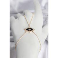 Pirinç Göz Model Gold Renk Zirkon Taşlı Kadın Şahmeran