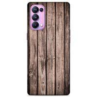 Lopard Oppo Reno 5 Pro 5G Uyumlu Kılıf Wood'X (17) Tasarım Kılıf Baskılı
