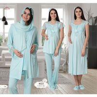 MECİT 1623 HAMİLE LOHUSA PİJAMA GECELİK 7 Lİ SET