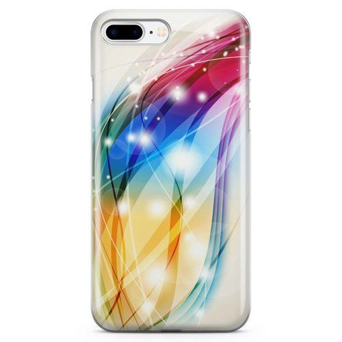 Apple iPhone 7 Plus Kılıf Renkli Fiyonklar Arka Kapak Koruma Desenli Full Koruyucu