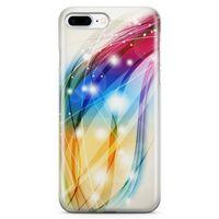 Apple iPhone 7 Plus Kılıf Renkli Fiyonklar Arka Kapak Koruma Desenli Full Koruyucu