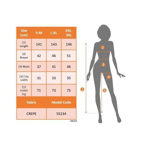 Kadın Uzun Kollu Kruvaze Yakalı Kolları çiçek Desenli Janjan Krep Tulum