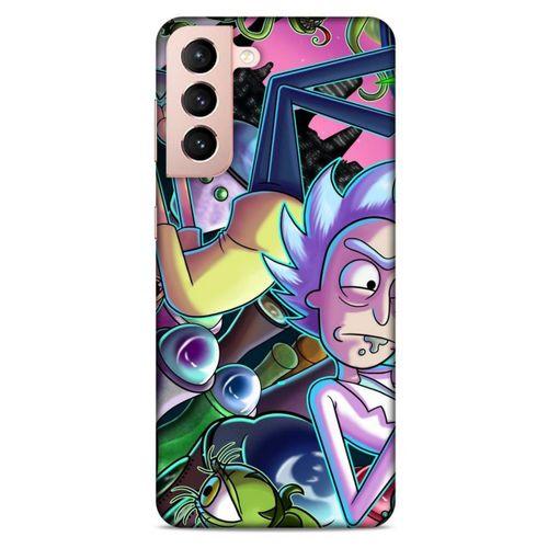 Samsung Galaxy S21 Uyumlu Kılıf Rick And Morty (40) Fit Silikon Kılıf Rick D. Sanchez
