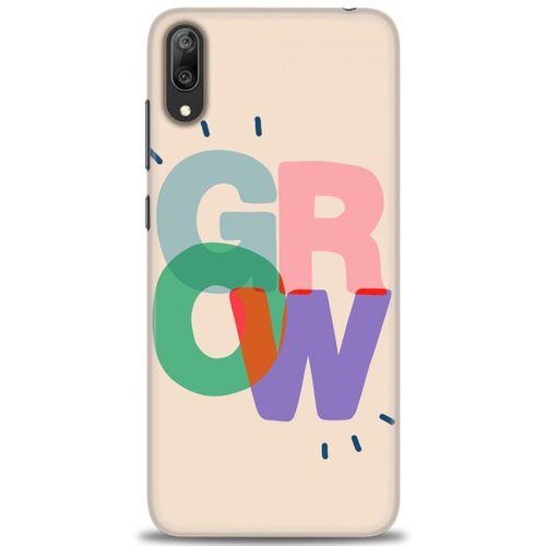 Huawei Y7 Prime 2019 Kılıf HD Baskılı Kılıf - Grow + Tam Ekran Koruyucu