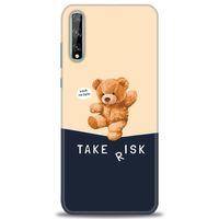 Huawei P Smart S Kılıf HD Baskılı Kılıf - Take Risk + Tam Ekran Koruyucu