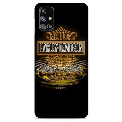Samsung Galaxy M31s Uyumlu Kılıf Motorsiklet (35) Fit Design Kılıf Harley Davidson