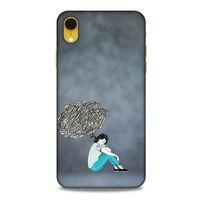 Apple iPhone XR Kılıf Depresyon (5) Koruma Kabı Fuşya