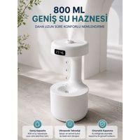 Ters Akan Su Damlası Nemlendirici 800 Ml Sessiz Ultrasonik Oda Nemlendirici