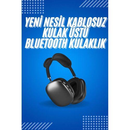 2025 Model Kulak Üstü Kablosuz Bluetooth Kulaklık Gürültü Azalta Uzun Pil