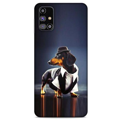 Samsung Galaxy M31s Kılıf Köpek Kıyafetleri (1) Kılıfı Dakhund Gömlek