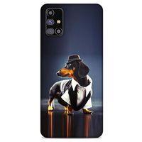 Samsung Galaxy M31s Kılıf Köpek Kıyafetleri (1) Kılıfı Dakhund Gömlek
