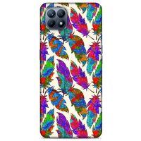 Huawei P40 Lite Kılıf Desenli Özel Seri Tüyler (34) Slim Armor Kılıf