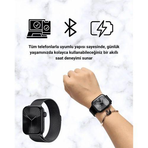SQ-16 Mini Series 10 – Dokunmatik Akıllı Saat | Kalp Ritmi, Spo2, Uyku Takibi