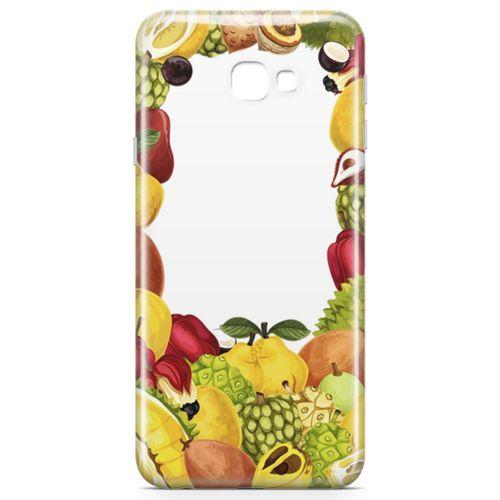 Samsung Galaxy J4 Plus Kılıf Ananas Armut Meyve Arka Kapak Koruma Desenli Full Koruyucu