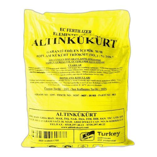 Elementel Toz Kükürt (25 KG) Altın Kükürt