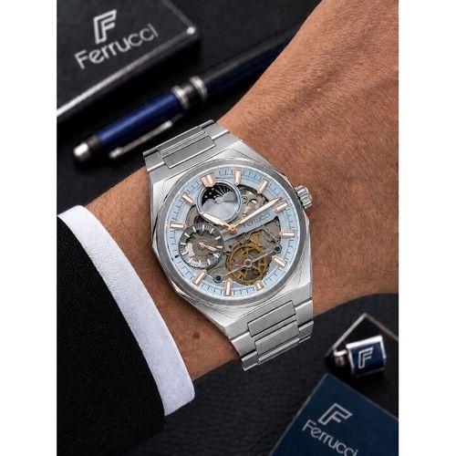 Ferrucci Otomatik Ve Kurmalı Güneş Ve Mehtap Kadranlı 2 Yıl Garantili Erkek Kol Saati BFC.M3558.S5