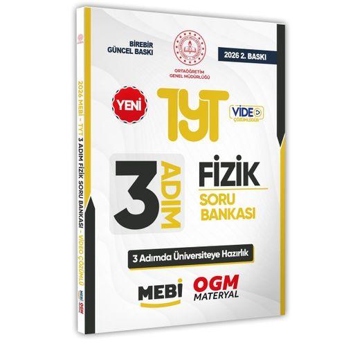 2026 TYT MEBİ-OGM 3 ADIM Fizik Soru Bankası RENKLİ A4 Boyut Video Çözümlü BASKI ÜCRETİ