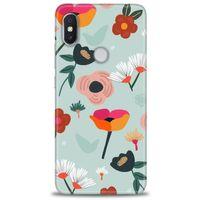 Xiaomi Redmi Note 6 Pro Kılıf HD Baskılı Kılıf - Çiçekli Dallar + Tam Ekran Koruyucu