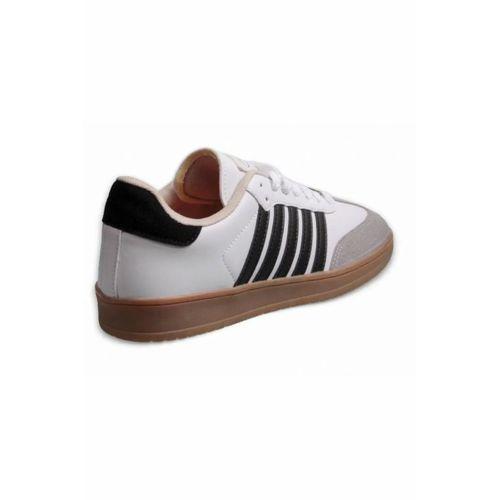 Mp 242-1558 Beyaz Siyah Günlük Yürüyüş Erkek Spor Ayakkabı