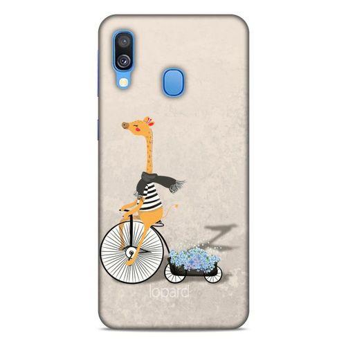 Samsung Galaxy A40 Kılıf FunnyMaX (17) Tasarım Kılıf Bej Zürafa