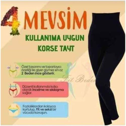 kalça detaylı toparlayıcı tayt