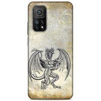 Lopard Xiaomi Mi 10T 5G Uyumlu Kılıf Tattoo's (30) Silicone Case Şeytan Ejderha