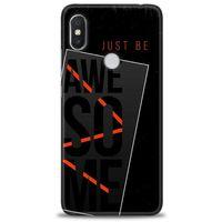 Xiaomi Redmi Note 6 Pro Kılıf HD Baskılı Kılıf - Awesome + Tam Ekran Koruyucu
