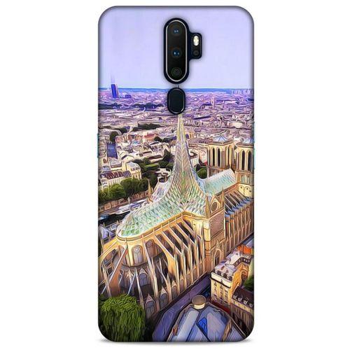 Oppo A5 2020 Kılıf Dünya Mimarisi (8) Baskılı Kılıf Notre Dome